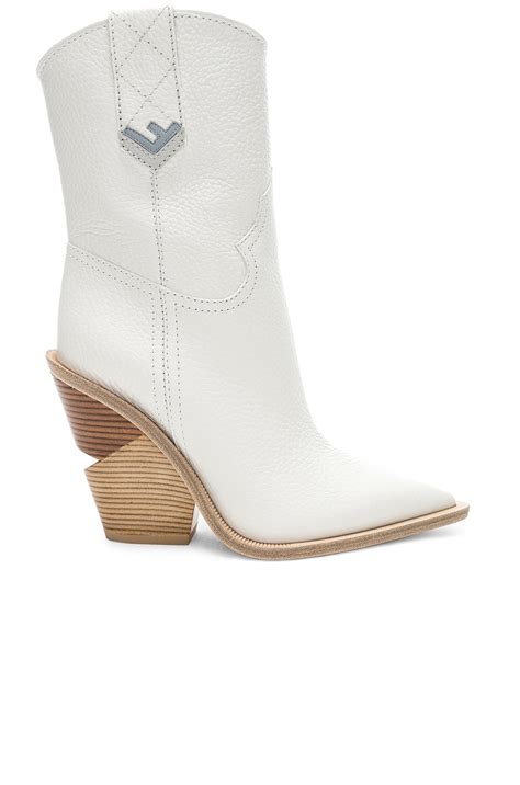 white fendi western boots|Fendi boot size guide.